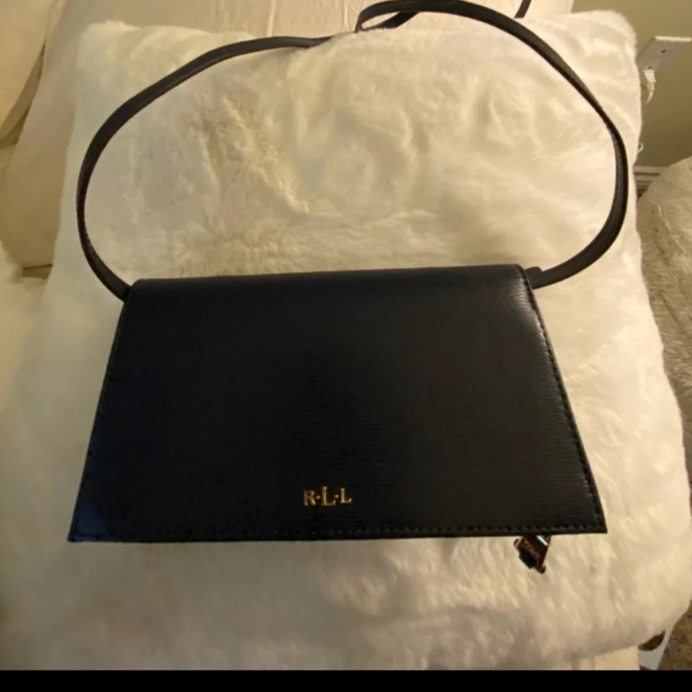 Ralph Lauren leather wallet with a strap